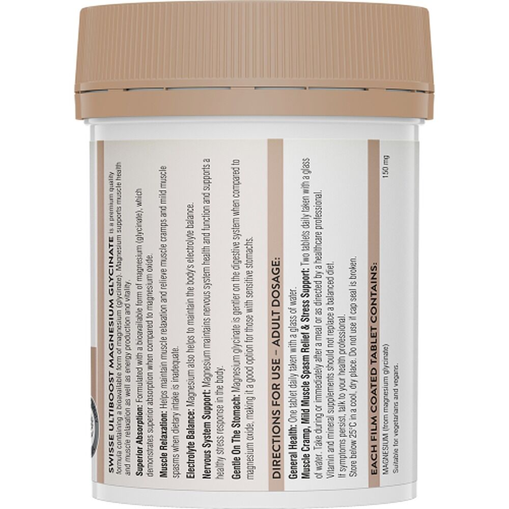 Swisse Ultiboost Magnesium Glycinate 120 Tablets