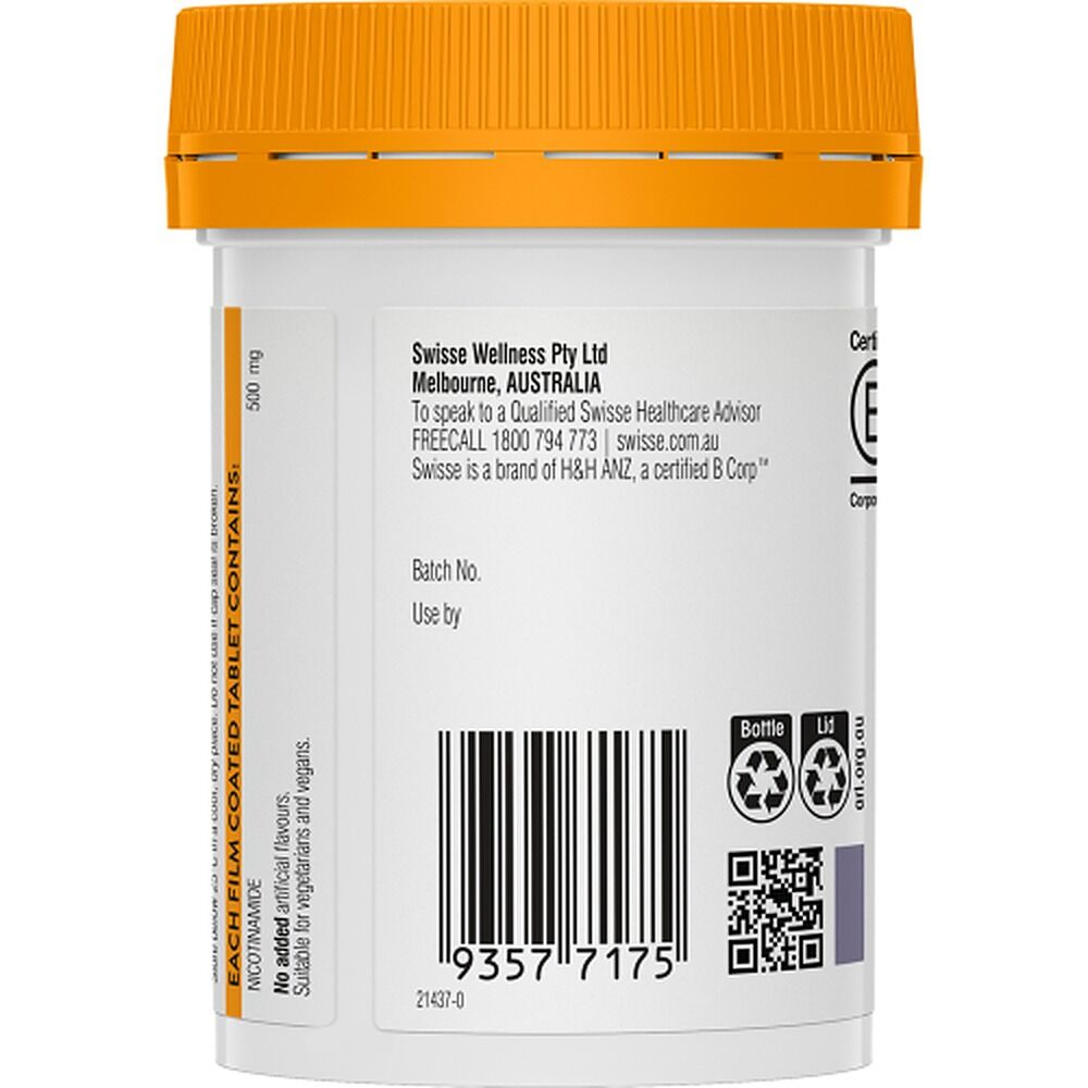 Swisse Ultiboost Vitamin B3 60 Tablets
