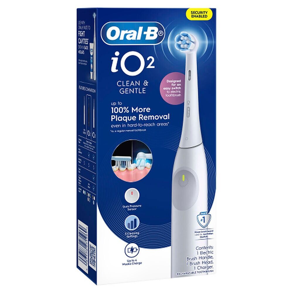 Oral-B iO2 Clean & Gentle Rechargeable Toothbrush White