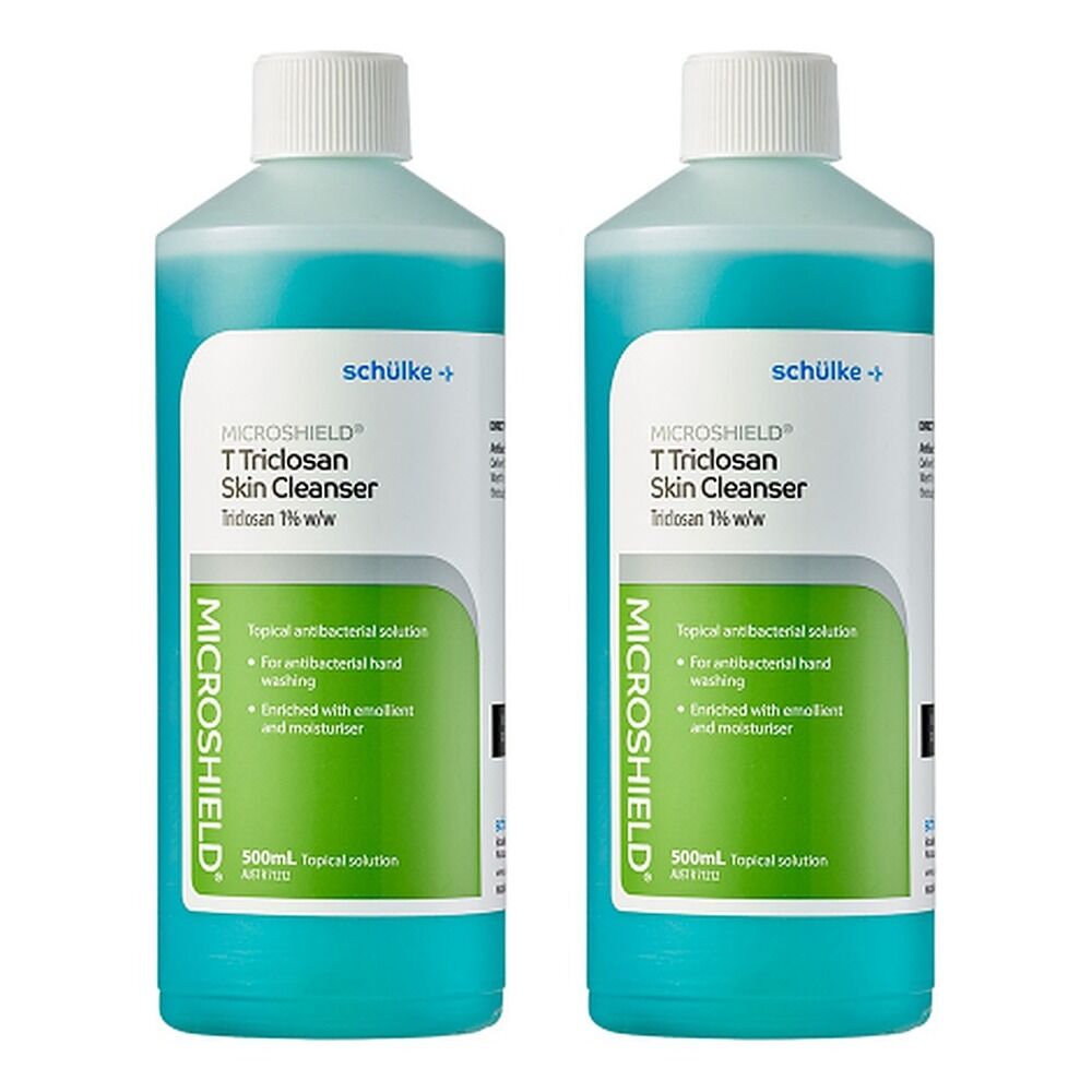 Microshield T Triclosan Skin Cleanser 500mL Pack of 2