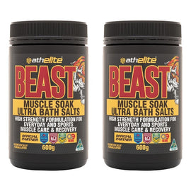 Athelite Beast Muscle Soak Ultra Bath Salts 600g Pack of 2