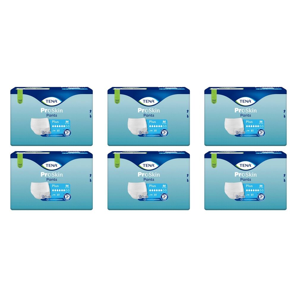 Tena Pants ProSkin Plus Medium 14 Pack x 4 Bundle of 6