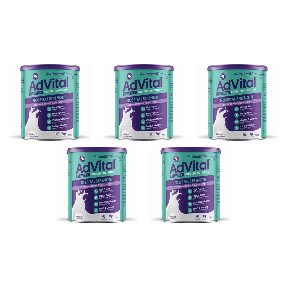 Advital Hospital Neutral 728g Can Pack of 5