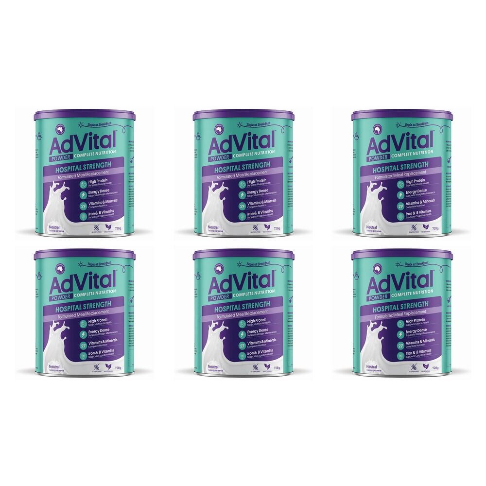 Advital Hospital Neutral 728g Can Pack of 6
