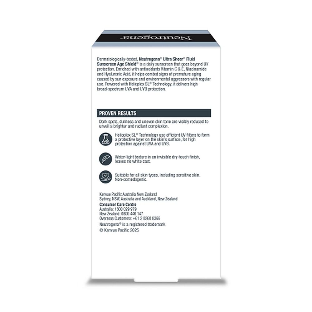Neutrogena Ultra Sheer Fluid Sunscreen SPF50 40mL