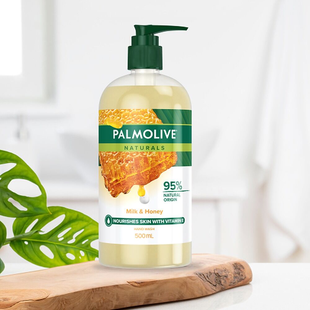 Palmolive Liquid Soap Milk & Honey Pump 500mL x 3