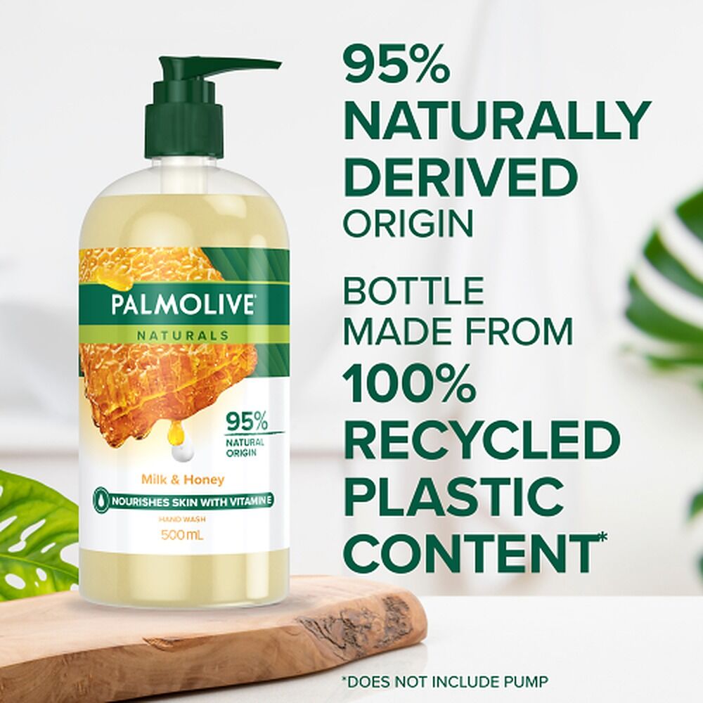 Palmolive Liquid Soap Milk & Honey Pump 500mL x 3