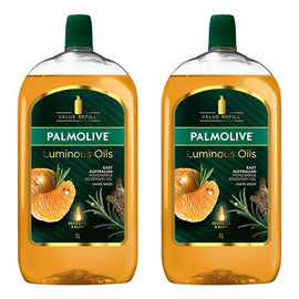 Palmolive Liquid Hand Wash Luminous Oils Mandarin 1L Pack of 2
