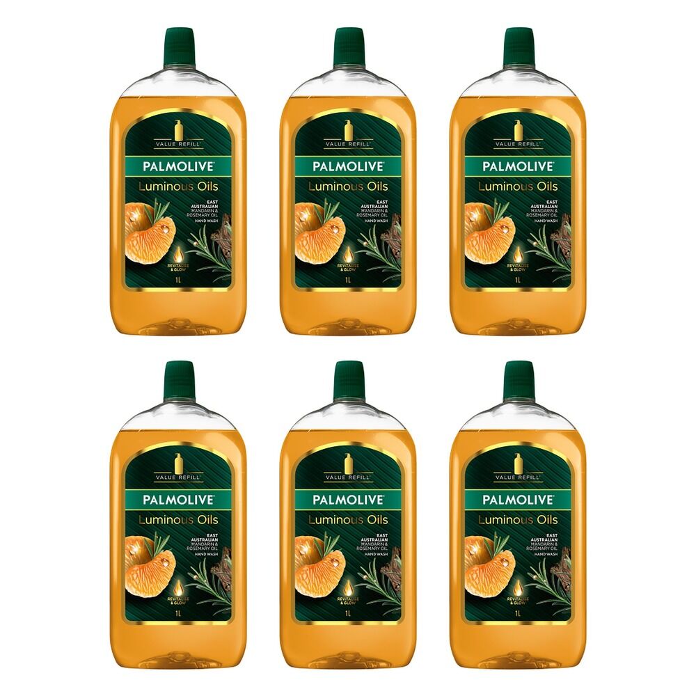 Palmolive Liquid Hand Wash Luminous Oils Mandarin 1L Pack of 6
