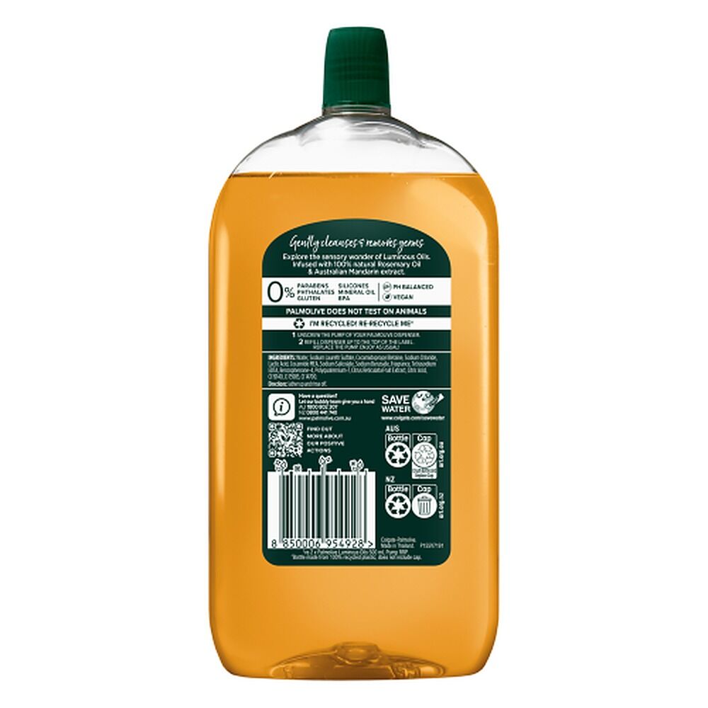 Palmolive Liquid Hand Wash Luminous Oils Mandarin 1L