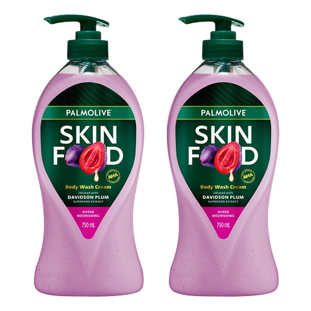 Palmolive Skin Food Body Wash Davidson Plum 750mL Pack of 2