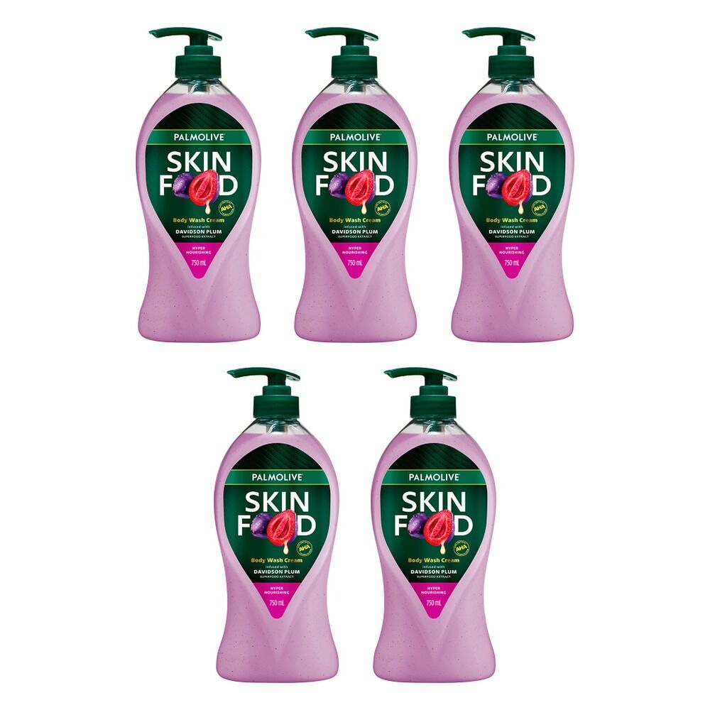 Palmolive Skin Food Body Wash Davidson Plum 750mL Pack of 5