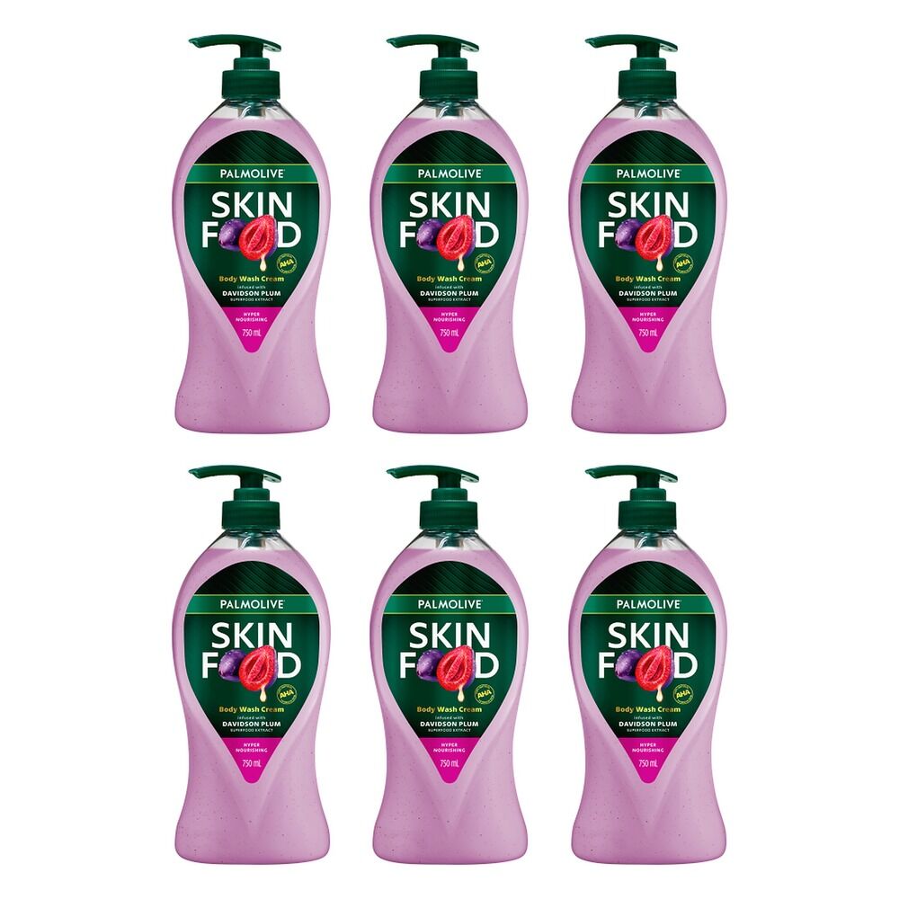Palmolive Skin Food Body Wash Davidson Plum 750mL Pack of 6