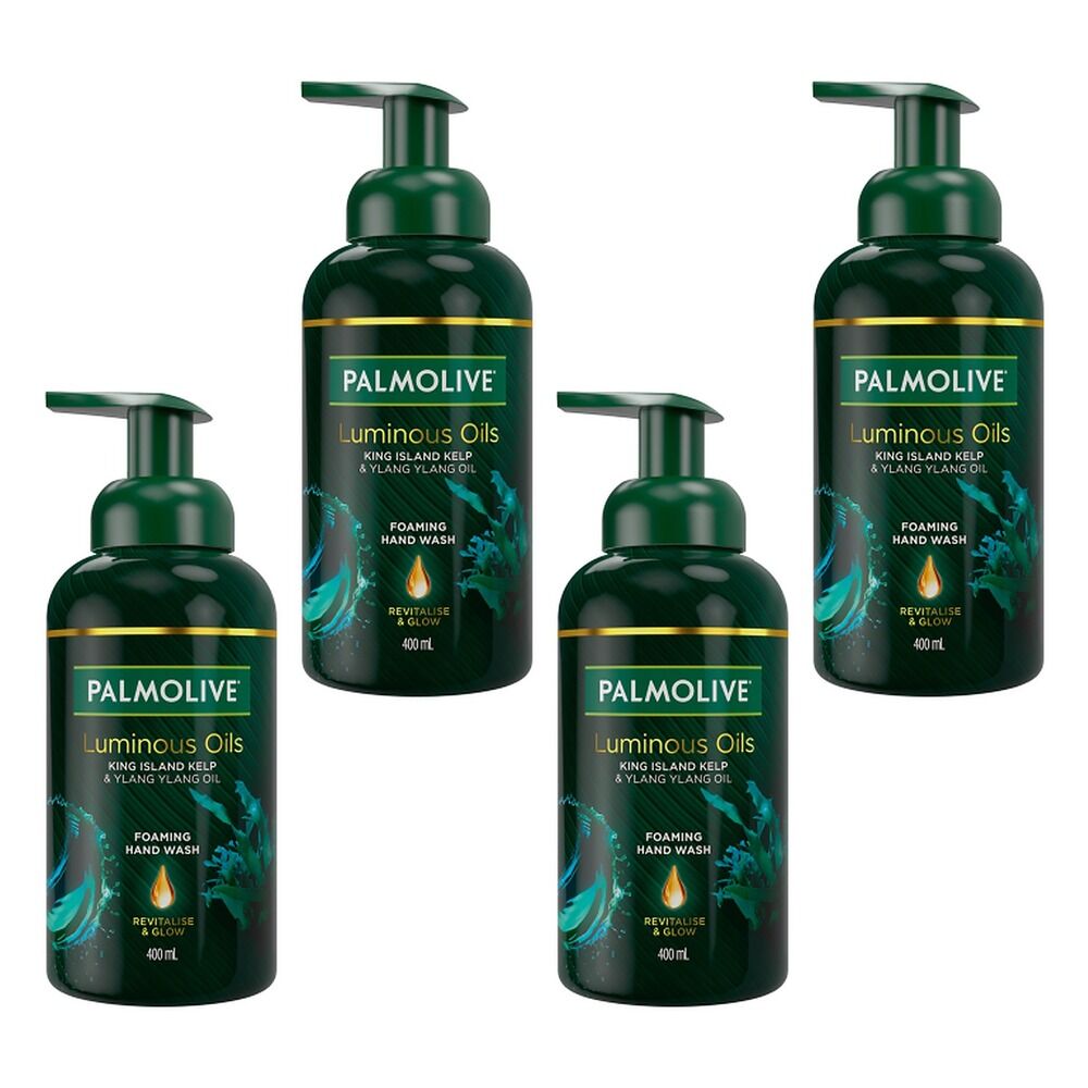 Palmolive Foam Hand Wash Luminous Oils Kelp 400mL x 3 Bundle of 4