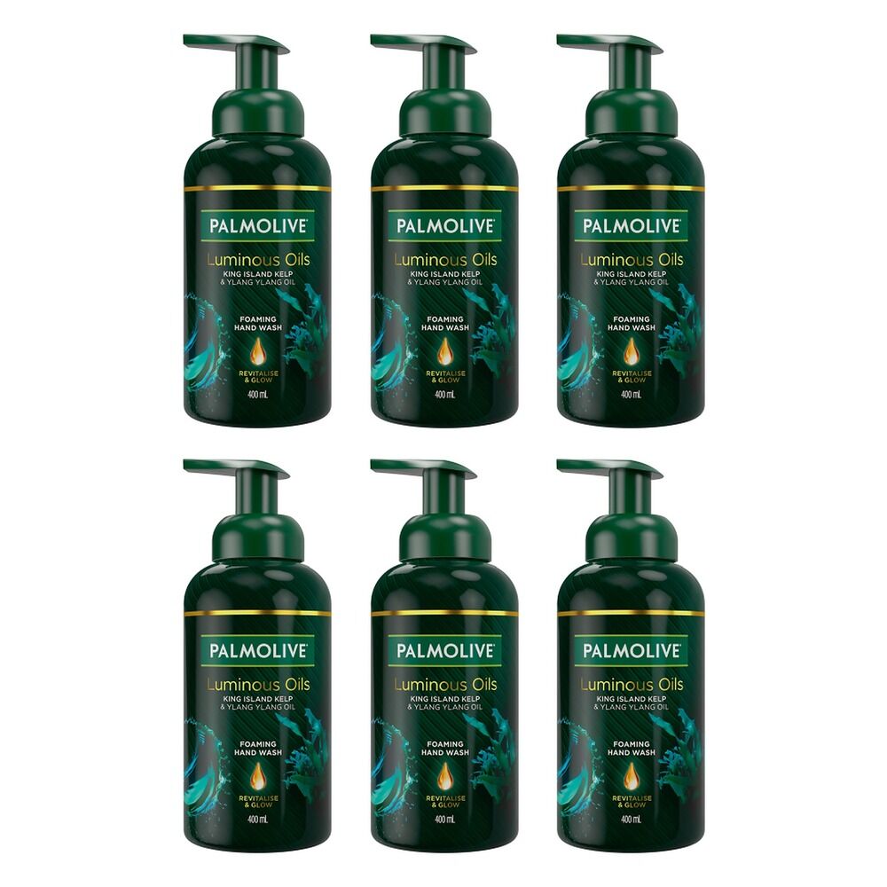 Palmolive Foam Hand Wash Luminous Oils Kelp 400mL x 3 Bundle of 6