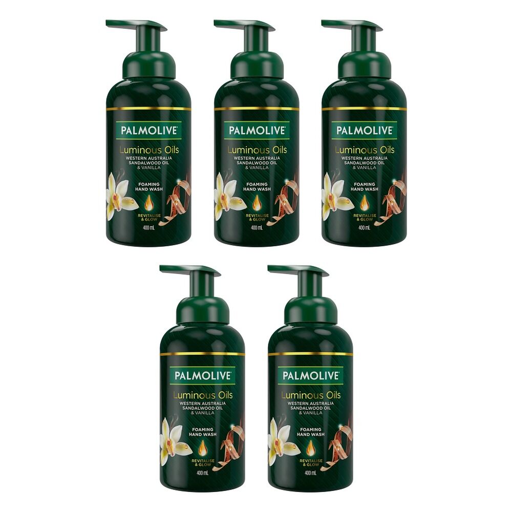 Palmolive Foam Hand Wash Luminous Oils Vanilla 400mL Pack of 5