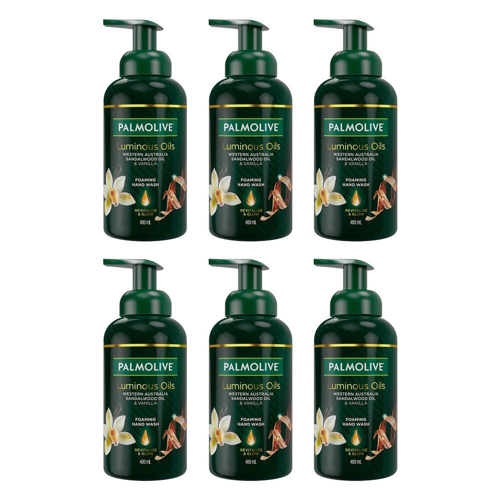 Palmolive Foam Hand Wash Luminous Oils Vanilla 400mL Pack of 6