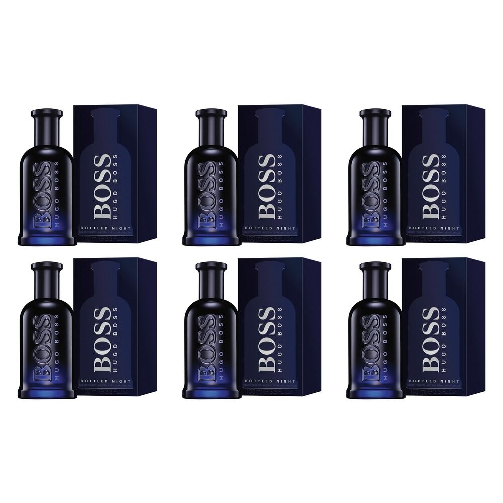 Hugo Boss Bottled Night EDT 100mL Pack of 6