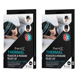 Thermx Thermal Headache & Migraine Relief Cap Pack of 2