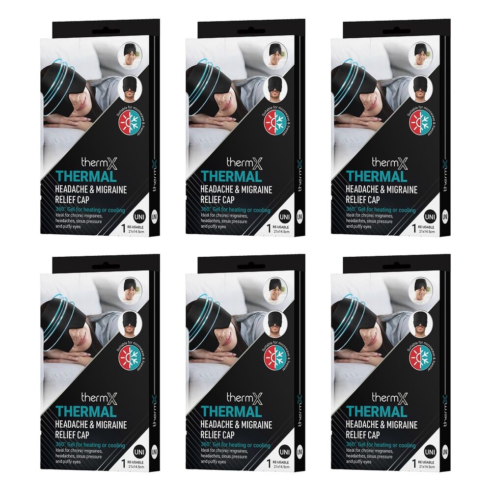 Thermx Thermal Headache & Migraine Relief Cap Pack of 6