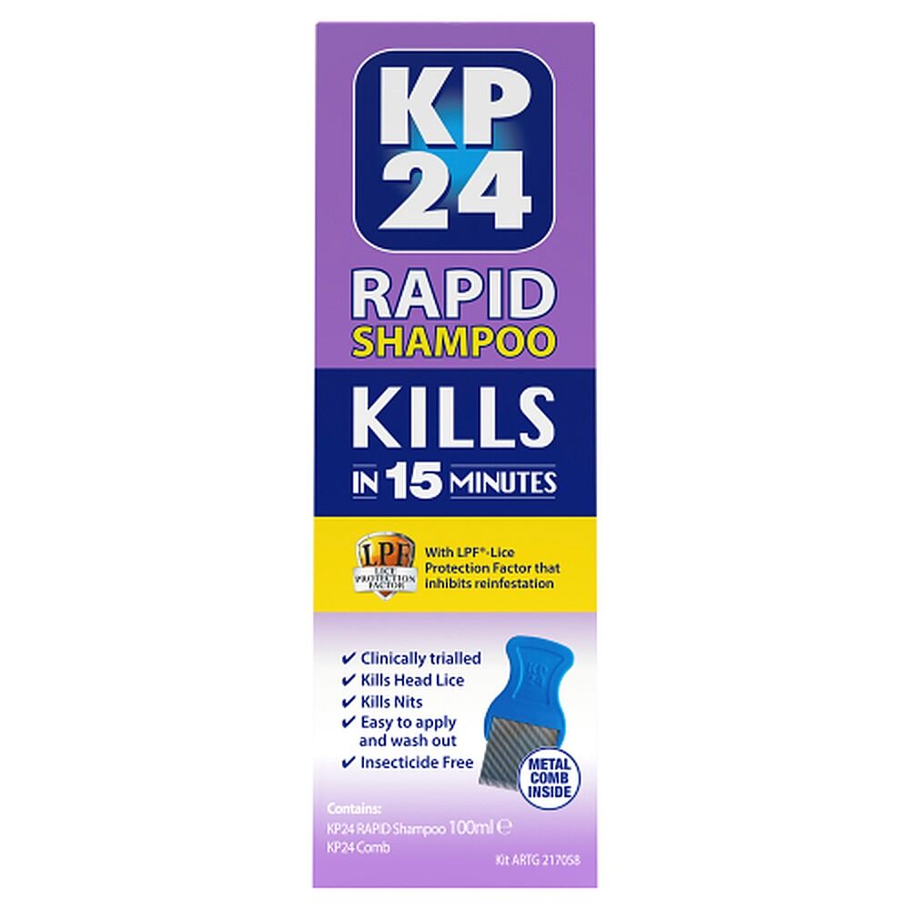 KP24 Rapid with LPF Head Lice Treatment 100mL