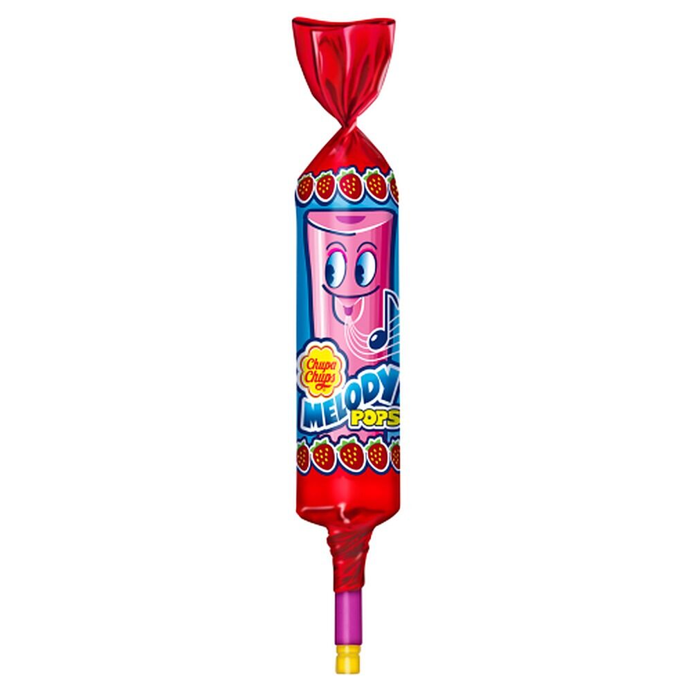 Chupa Chups Melody Pops Strawberry Lollipop 100g x 48