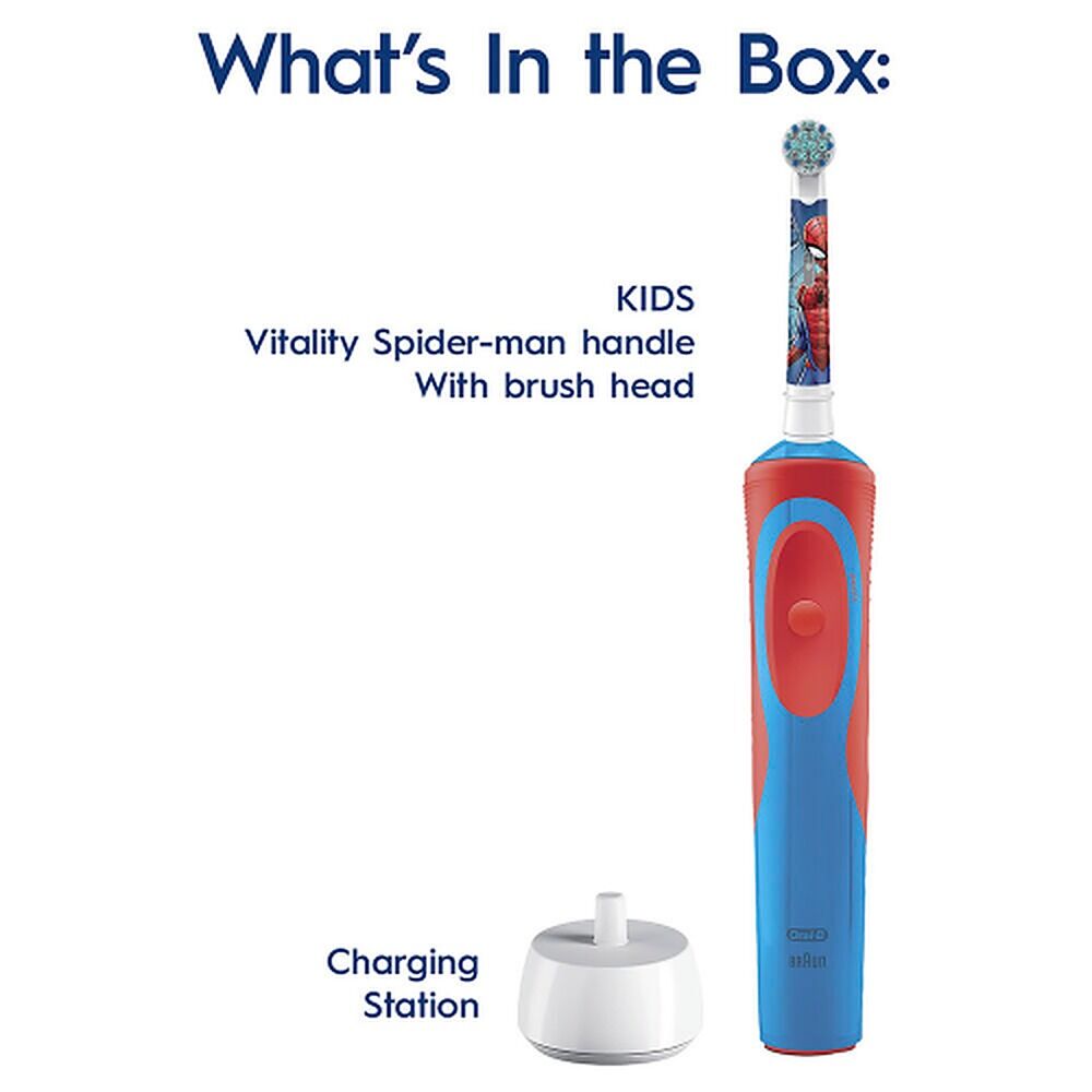 Oral-B Vitality Kids Marvel Spiderman Electric Toothbrush 3+ Years