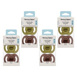 Tommee Tippee UltraLight StayPut Soother 18-36 Months 2 Pack Bundle of 4