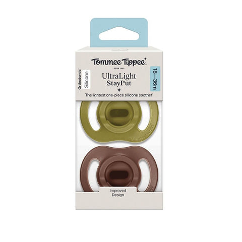 Tommee Tippee UltraLight StayPut Soother 18-36 Months 2 Pack