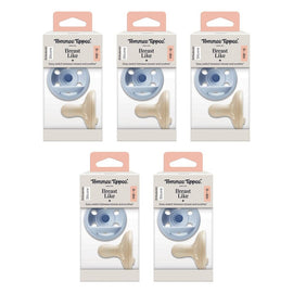 Tommee Tippee Breast-Like Soother 0-6m 2 Pack Bundle of 5
