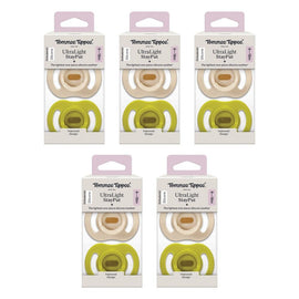 Tommee Tippee UltraLight StayPut Soother 6-18 Months 2 Pack Bundle of 5