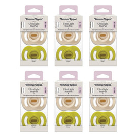 Tommee Tippee UltraLight StayPut Soother 6-18 Months 2 Pack Bundle of 6