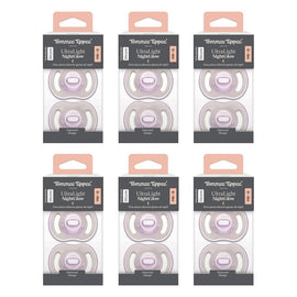 Tommee Tippee UltraLight NightGlow Soother 0-6 Months 2 Pack Bundle of 6