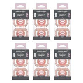 Tommee Tippee UltraLight NightGlow Soother 6-18 Months 2 Pack Bundle of 6