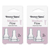 Tommee Tippee Classic Slim Medium Flow Teats 2 Pack Bundle of 2