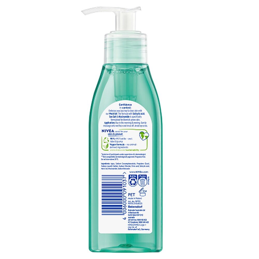NIVEA Derma Skin Clear Wash Gel 150mL