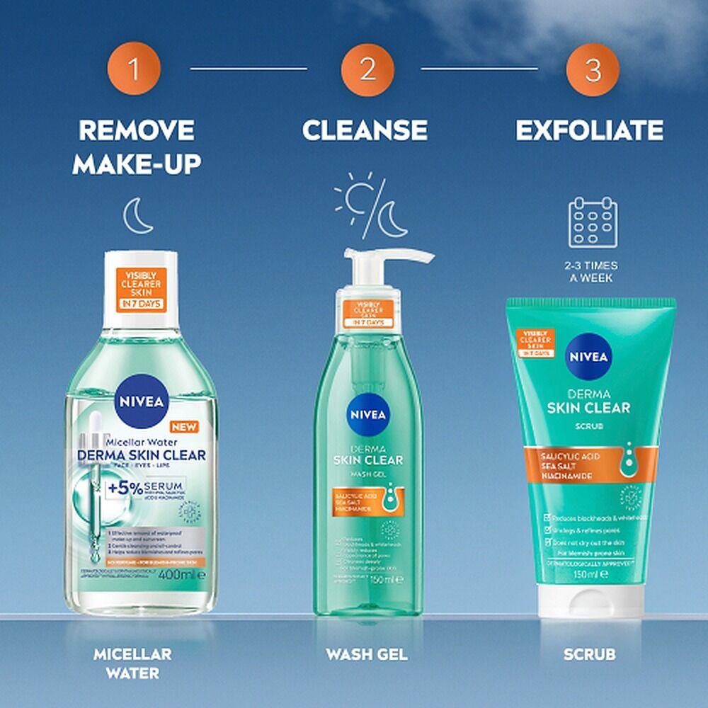 NIVEA Derma Skin Clear Scrub 150mL