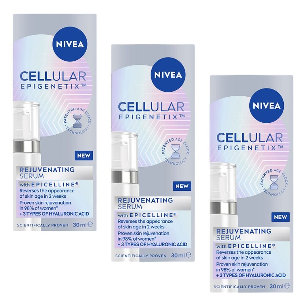 NIVEA Cellular Epigenetix Rejuvenating Serum 30mL Pack of 3
