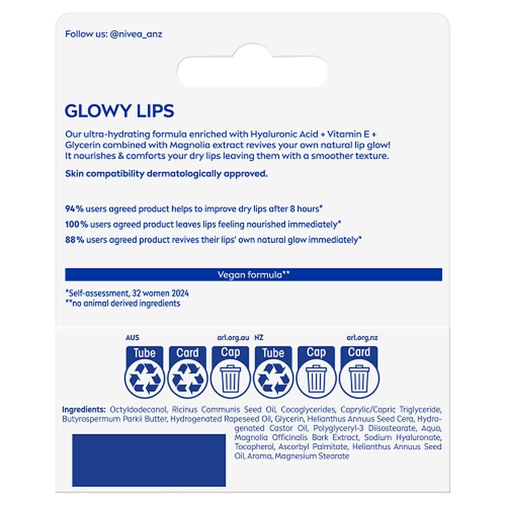 NIVEA Glowy Lips Lip Balm 10mL