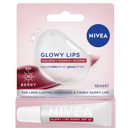 NIVEA Glowy Lips Berry Lip Balm SPF 30 10mL
