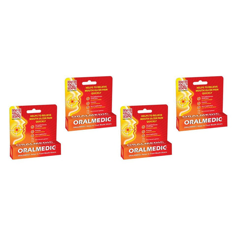 Oral Medic Mouth Ulcer Treatment 0.35mL Pack of 4