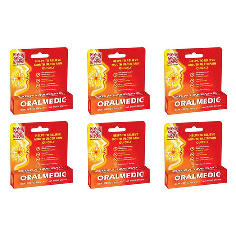 Oral Medic Mouth Ulcer Treatment 0.35mL Pack of 6