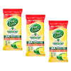Pine O Cleen Disinfectant Biodegradable Cleaning Wipes Lemon 60 Bundle of 3