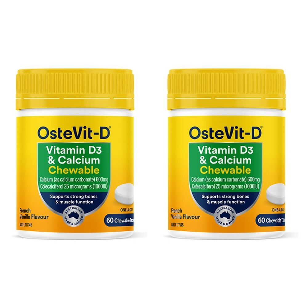 Ostevit D Vitamin D3 & Calcium 60 Chewable Tablets Pack of 2