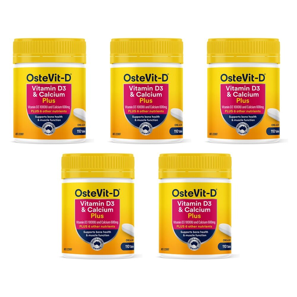 Ostevit D Vitamin D3 & Calcium Plus 110 Tablets Pack of 5