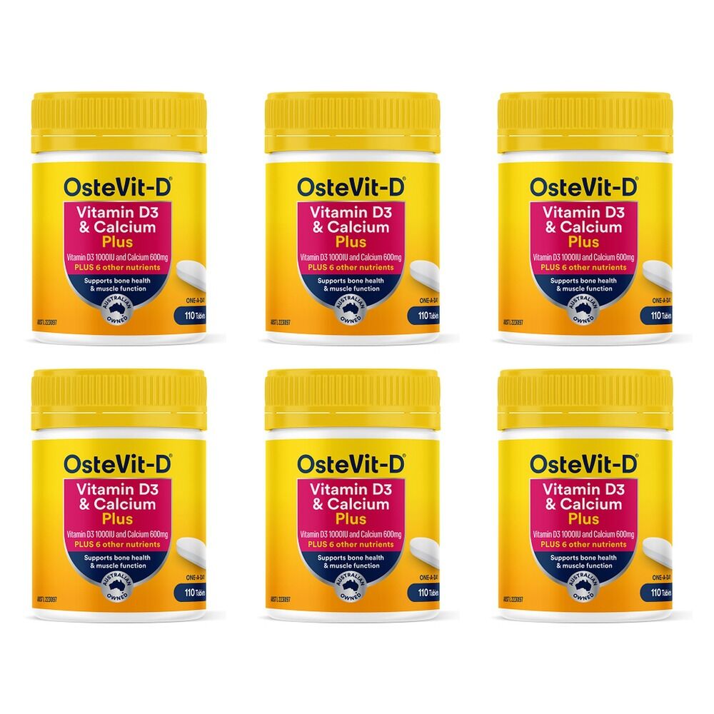 Ostevit D Vitamin D3 & Calcium Plus 110 Tablets Pack of 6