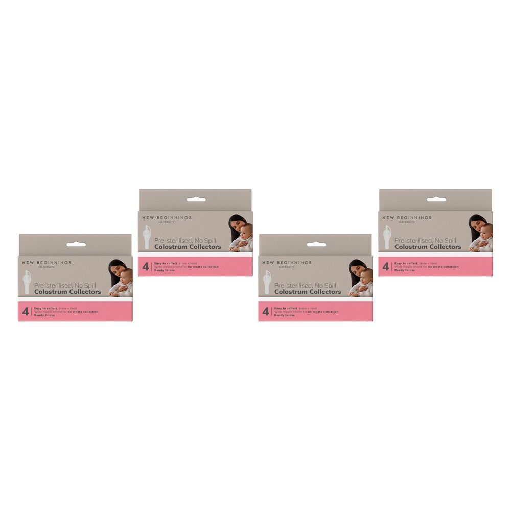 New Beginnings Colostrum Collect Tube 4 Pack Bundle of 4