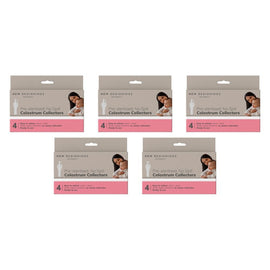 New Beginnings Colostrum Collect Tube 4 Pack Bundle of 5