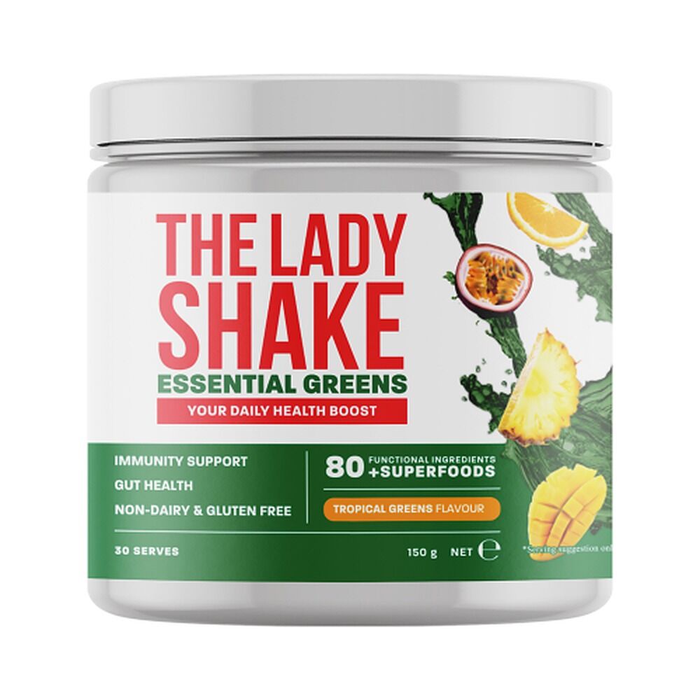 The Lady Shake Essential Greens Tropical Greens 150g