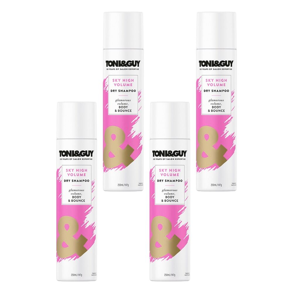 Toni & Guy Sky High Volume Dry Shampoo 250mL Pack of 4